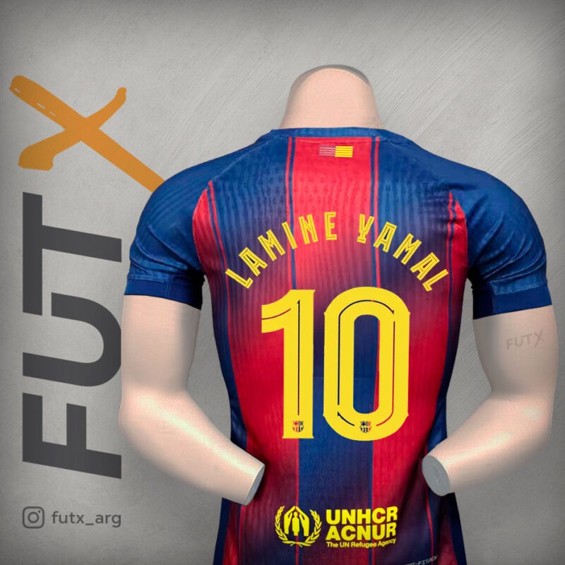 CAMISETA BARCELONA 25/26 LOCAL #10 LAMINE YAMAL VERSION JUGADOR